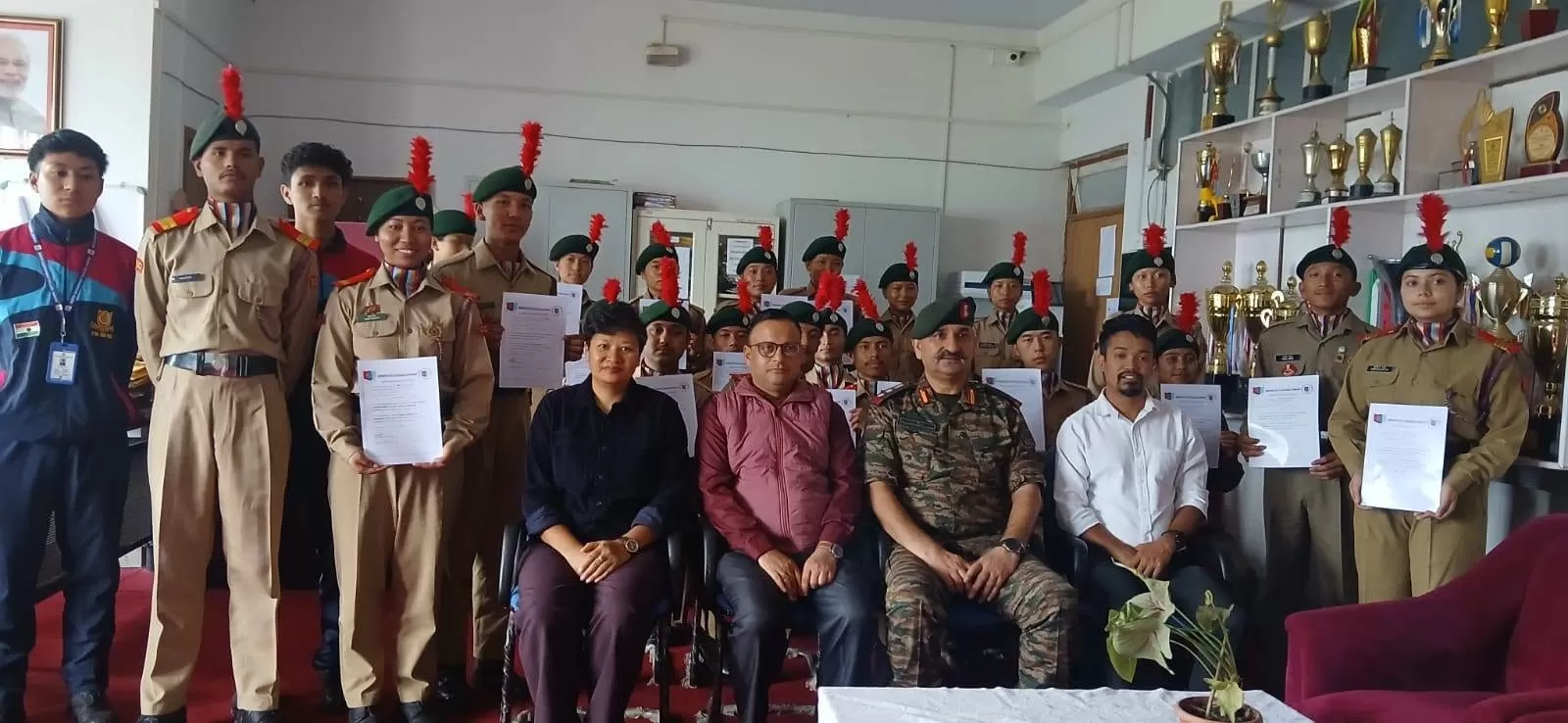 The NCC Unit of Sikkim Government College (SGC), Namchi, organised a Rank Ceremony on 8 October 2026