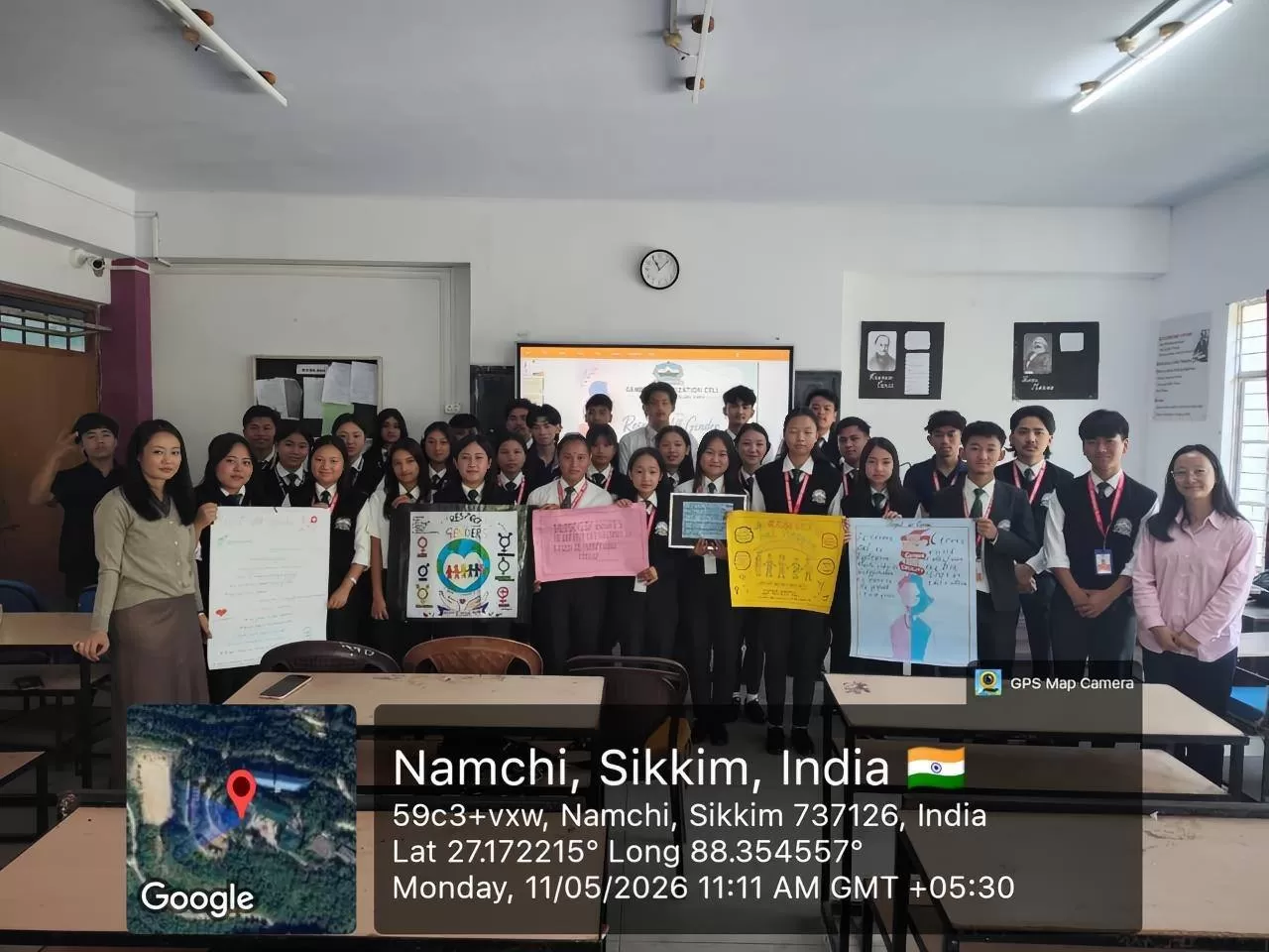 The Gender Sensitization Unit of Sikkim Government College, Namchi successfully organized a Poster Making and Slogan Writing Competition on the theme “Respect All Gender.”